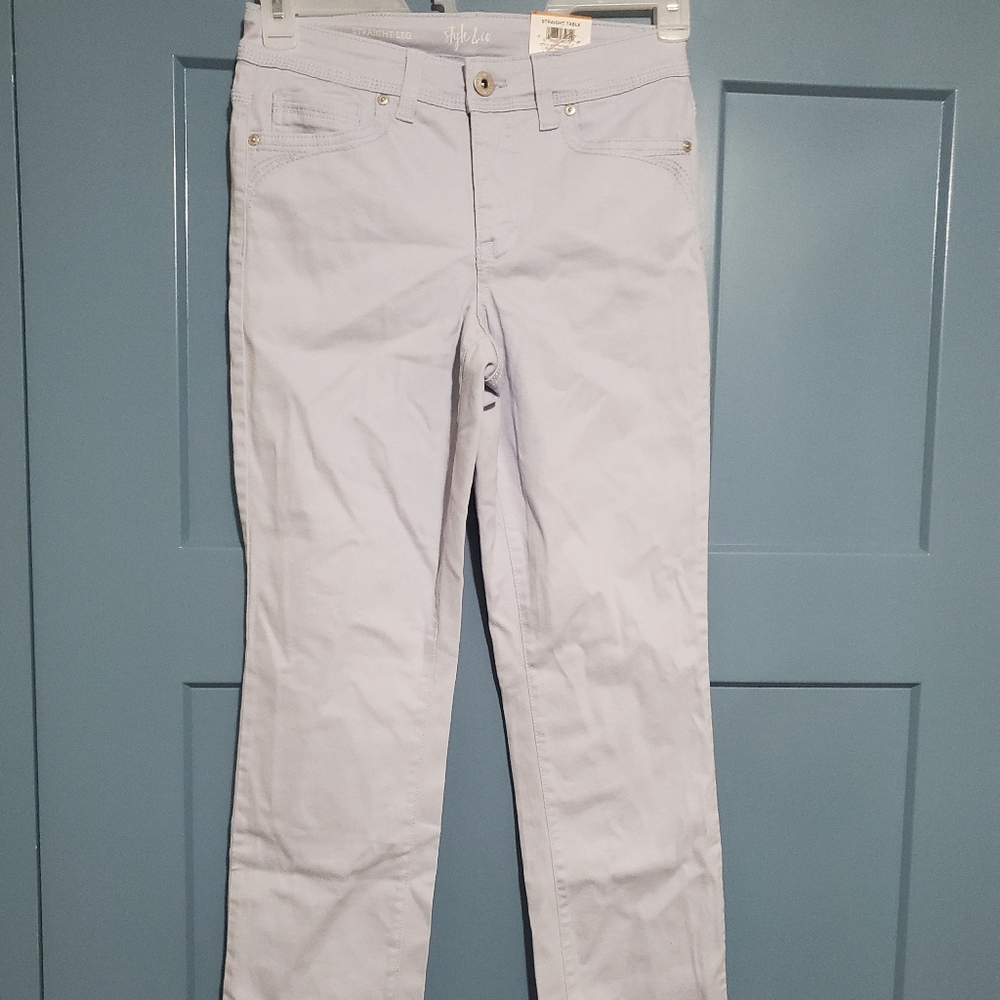 Style and co high rise straight leg pants